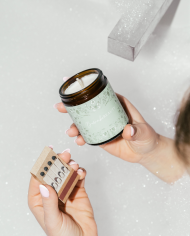 Sielska Łąka – Naturalna Świeca Sojowa z Olejkami Eterycznymi Lawenda